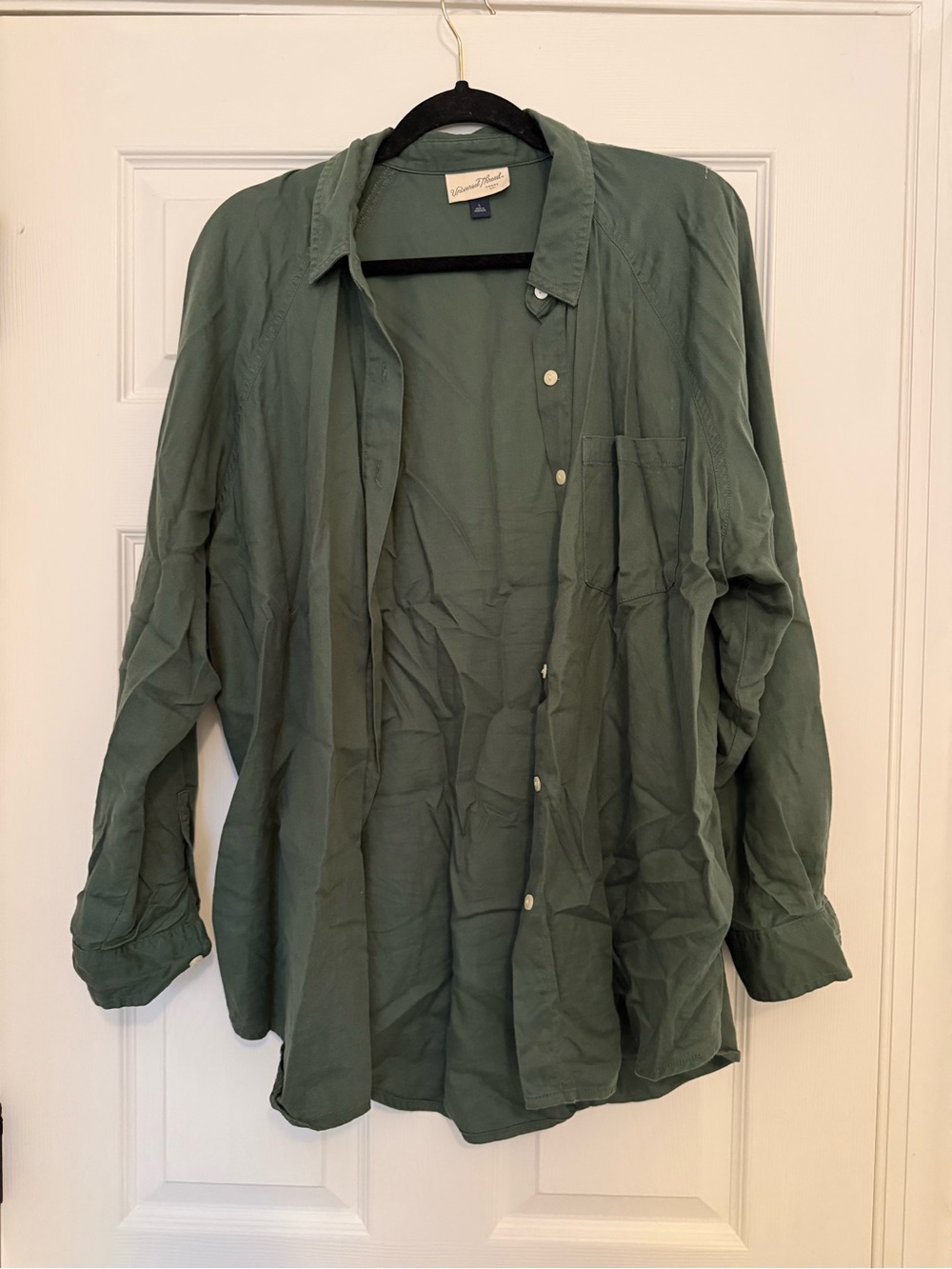 Universal Thread Women’s Olive Green Button-Up Shirt Jacket